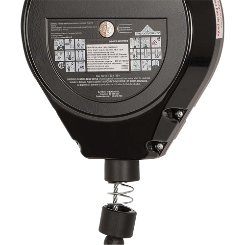 SRL-73302-60LE Cordage de s&eacute;curit&eacute; autor&eacute;tractable, 60', Acier galvanis&eacute;, Pivotant Auto-Cam