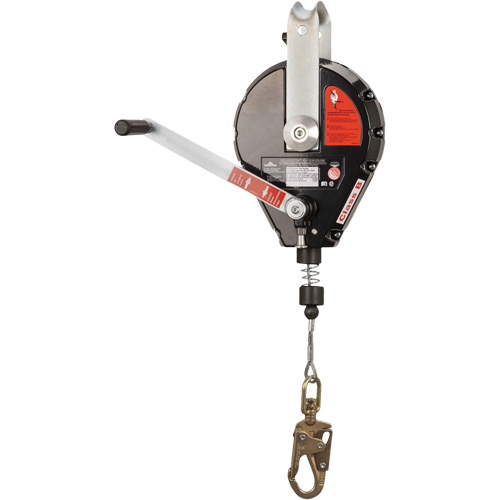 SRL-73303-60 Cable Self-Retracting Lifeline with Recovery, 60', Galvanized Steel, Swivel Auto-Cam