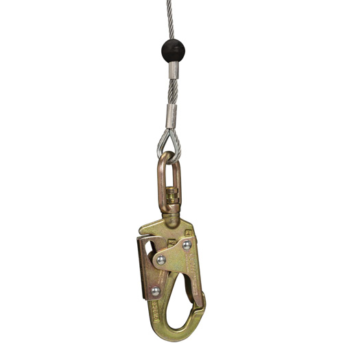 SRL-73303-96 Cable Self-Retracting Lifeline with Recovery, 96', Galvanized Steel, Swivel Auto-Cam