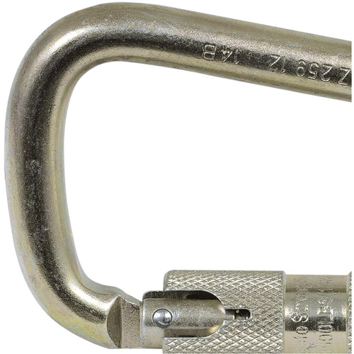 CP-03015-1 Zinc Plated Carabiner with 1" Gate Opening, Steel Auto-Cam