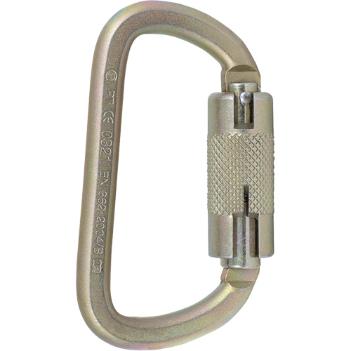CP-03015-2 Zinc Plated Carabiner with 3/4" Gate Opening, Steel Auto-Cam