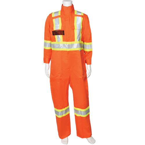 Firewall FR&reg; High-Visibility FR Coveralls, Size Small, High Visibility Orange, 9.2 cal/cm² Auto-Cam