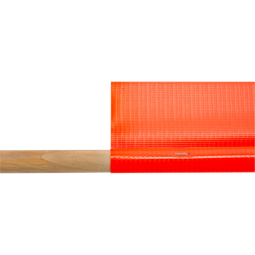 Drapeau de s&eacute;curit&eacute; routi&egrave;re, Mailles, Avec manche Auto-Cam