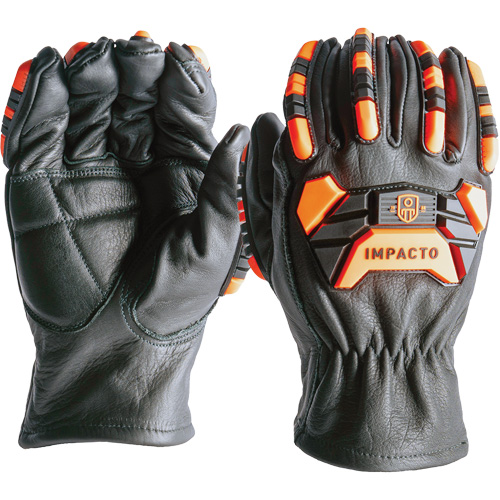 Gants de protection contre la coupe et les chocs, 7, Paume en Cuir de vache Auto-Cam