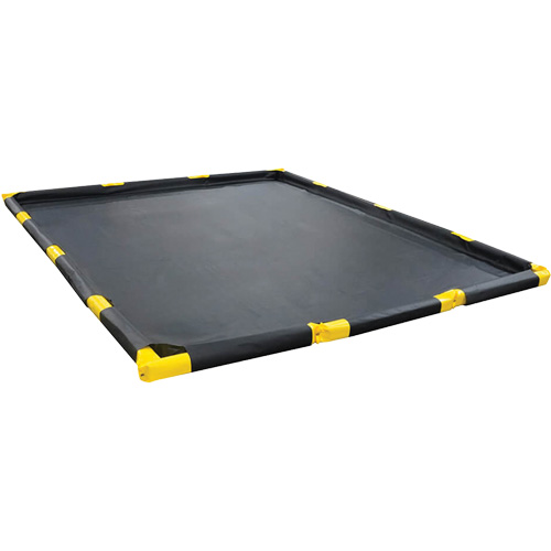Stinger Spillpal Berm, 249 US gal. Capacity, 10' W x 10' L x 4" H, Foam Wall Auto-Cam