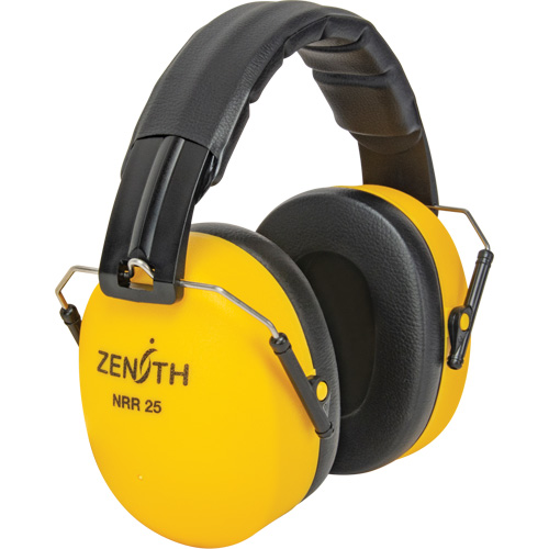Passive Ear Muffs, Headband, 25 NRR dB Auto-Cam