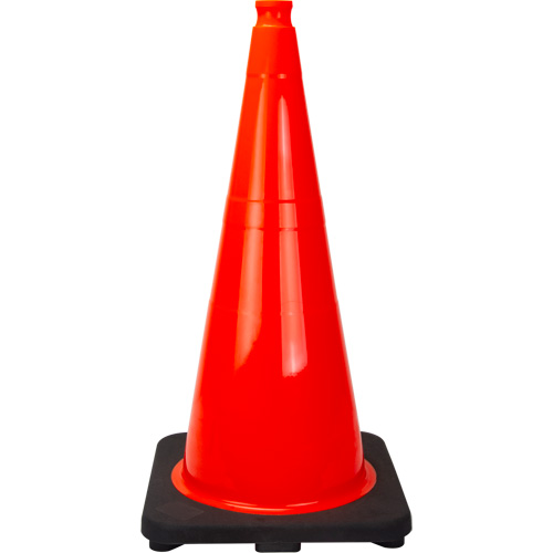 C&ocirc;ne de signalisation de premi&egrave;re qualit&eacute;, 28", Orange Auto-Cam