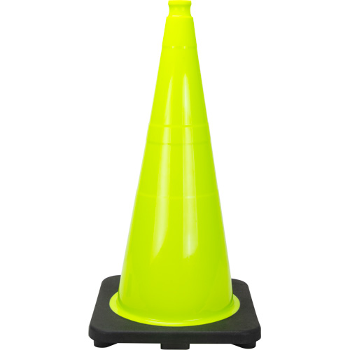 C&ocirc;ne de signalisation de premi&egrave;re qualit&eacute;, 28", Vert lime Auto-Cam