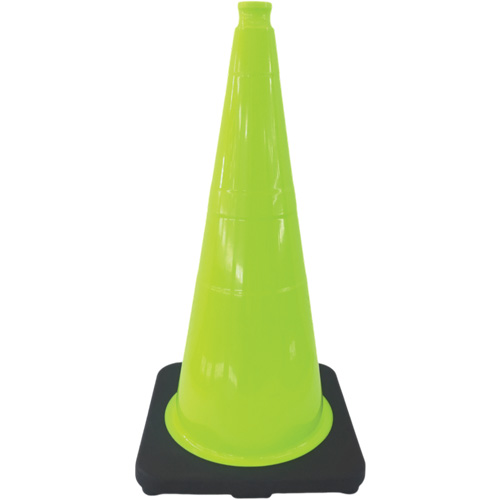 Premium Traffic Cone, 18", Lime Green Auto-Cam