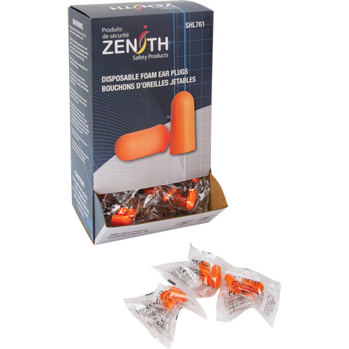 Foam Earplugs, Pair - Polybag Auto-Cam