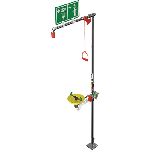 Combination Shower with Open ABS Bowl & Top Inlet, Pedestal Auto-Cam