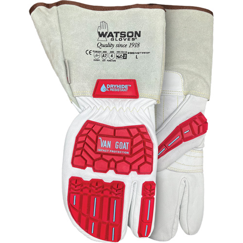 Van Goat 1-Finger Cut-Resistant Mitts, Size Medium, Goatskin Shell, ASTM ANSI Level A7 Auto-Cam