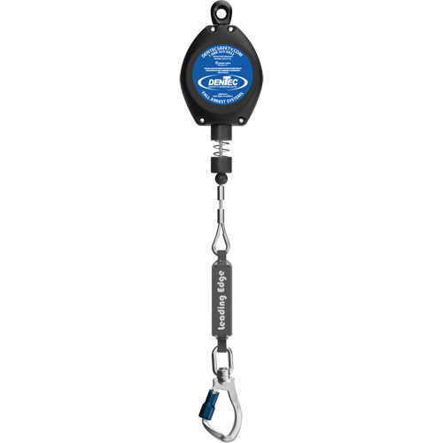 Cordage de s&eacute;curit&eacute; autor&eacute;tractable, 20', Acier galvanis&eacute;, Pivotant Auto-Cam