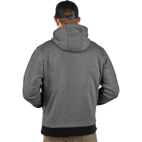M12 Heated Hoodie (Jacket Only), Men's, Large, Grey, Poly-Cotton Auto-Cam