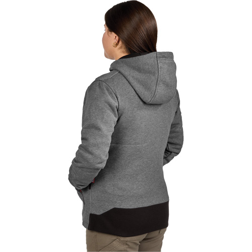 M12 Heated Hoodie with Battery, Women's, X-Large, Grey, Poly-Cotton Auto-Cam