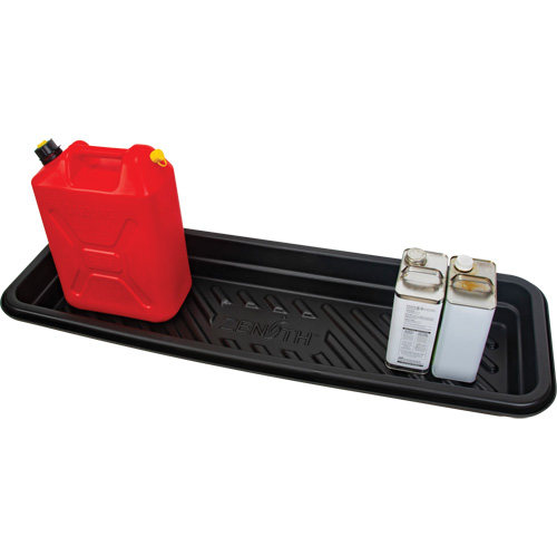 Spill Tray, 12" L x 48" W x 4.5" H, 12 US gal. Spill Capacity Auto-Cam