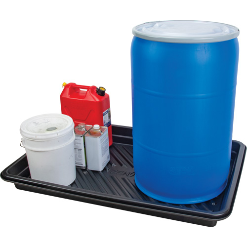 Plateau pour les d&eacute;versements, 30" lo x 48" la x 4,5" h, Cap. de d&eacute;versement 30 gal. US Auto-Cam