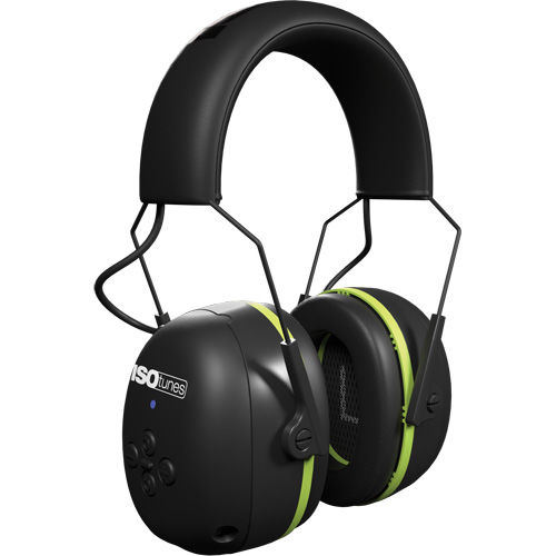 &eacute;couteurs Bluetooth Air Defender noir & vert, Style Bandeau, 24 dB Auto-Cam