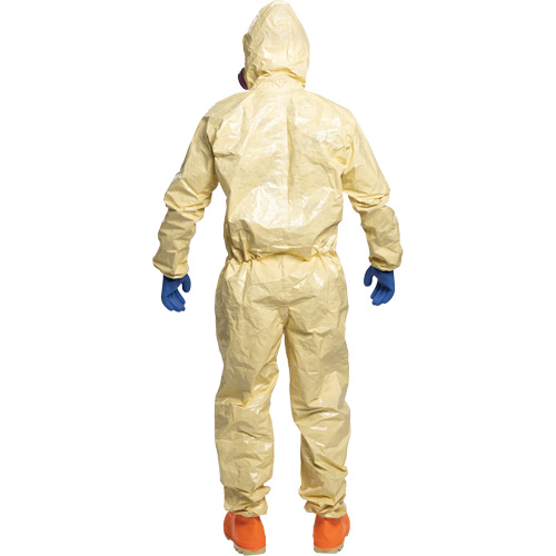 Tychem&reg; 6000 SFR Coverall, Size Small, Khaki Auto-Cam