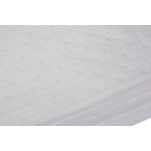 Bonded Sorbent Pads, Oil Only, 15" x 19", 14 gal. Absorbancy Auto-Cam