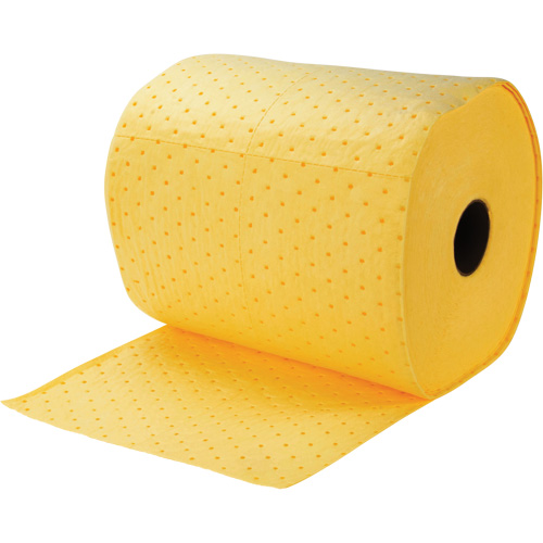 Rouleaux absorbants li&eacute;es, Lourd, 150' lo x 15" la, Absorption 10 gal. Auto-Cam