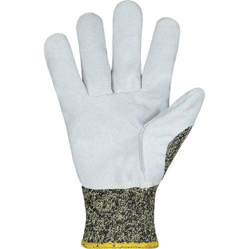 Gants de protection thermique avec paumes en cuir ParaActiv SKWCPLP , Taille T-petit, Calibre 7, Enveloppe en ParaActiv, ASTM ANSI niveau A8 Auto-Cam