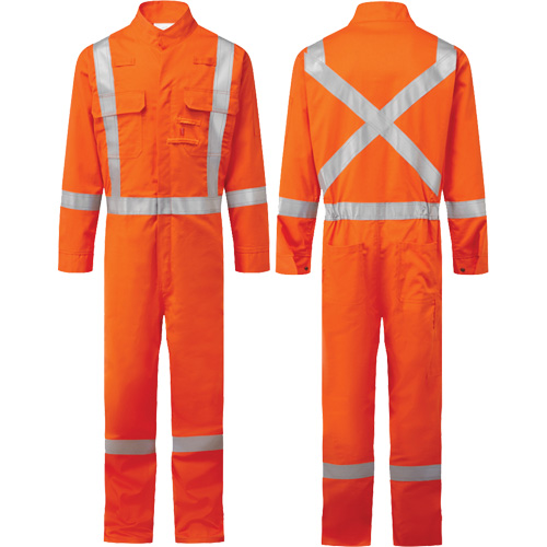 Combinaison FR Bizflame 88/12 Iona 7 oz. FR510, Taille 36, Orange Auto-Cam