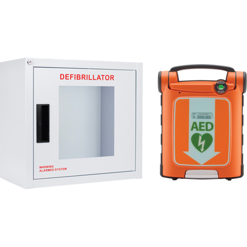 Powerheart&reg; G5 AED & Cabinet Kit, Automatic, Bilingual, Class 3 Auto-Cam