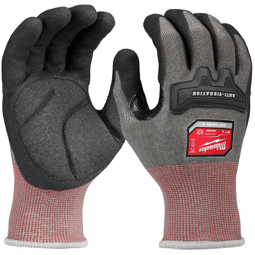 High-Dexterity Anti-Vibration Gloves, Size Small, Synthetic Palm Auto-Cam