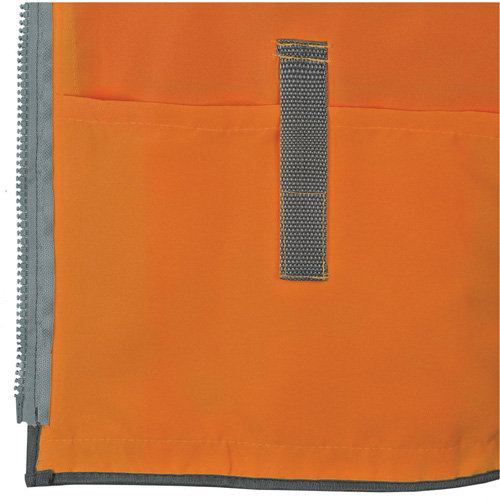 Veste de s&eacute;curit&eacute; pour arpenteur Pioneer avec fermeture &agrave; glissi&egrave;re et dos en maille, Orange haute visibilit&eacute;, Petit, Polyester Auto-Cam