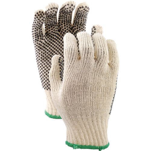 Gants en tricot avec pois de PVC 417, Poly/coton, Un c&ocirc;t&eacute;, Petit Auto-Cam