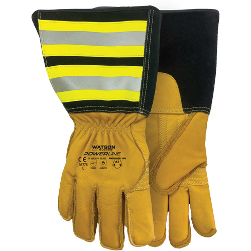 Powerline Water-Resistant Gloves, Leather, Medium Auto-Cam