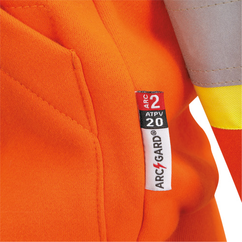 Heavyweight Safety Hoodie, Women's, X-Small, High Visibility Orange Auto-Cam