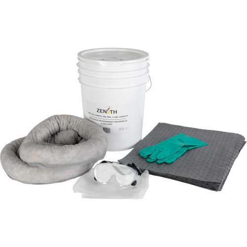Trousse de d&eacute;versement de premi&egrave;re qualit&eacute; pour camion, Universel, Seau, Absorbance de 5 gal. US Auto-Cam