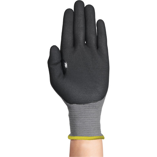Gants r&eacute;sistants &agrave; la coupe HYFLEX 11-574, Taille Moyen/8, Calibre 21, Rev&ecirc;tement Mousse de nitrile, Enveloppe en Intercept, ASTM ANSI niveau A4/EN 388 niveau D Auto-Cam