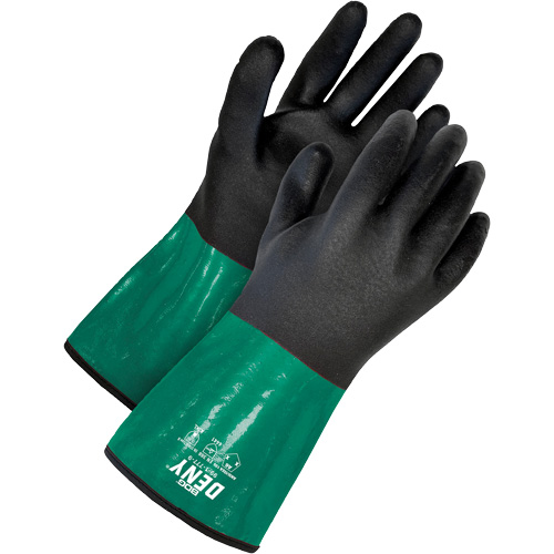 Chemical-Resistant Gloves with Cut-Resistant Lining, Size 8/Medium, 12" L, PVC Auto-Cam