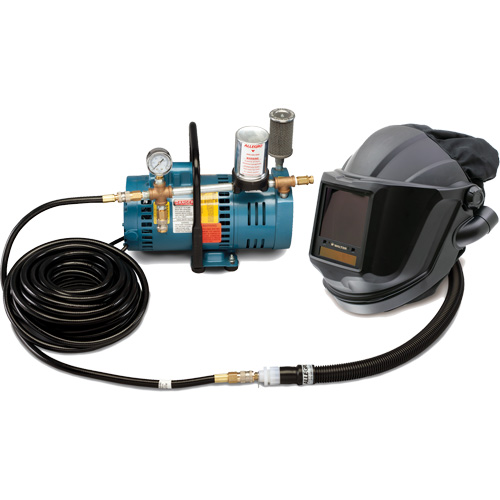 1-Worker MAXSHIELD&reg; Supplied Air Shield & Flip-Front Welding System Auto-Cam