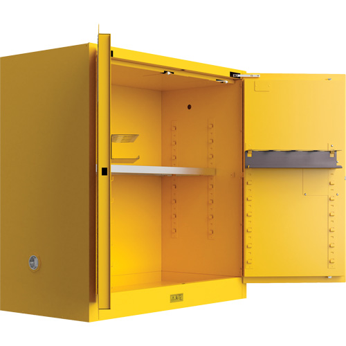 Armoire de s&eacute;curit&eacute; pour produits inflammables Utili-Guard+, 30 gal., 1 Porte(s), 43" La x 44" h x 22" p Auto-Cam