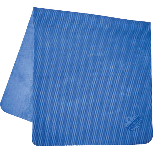 Serviette de refroidissement par &eacute;vaporation &eacute;conomique Chill-Its 6601, Bleu Auto-Cam