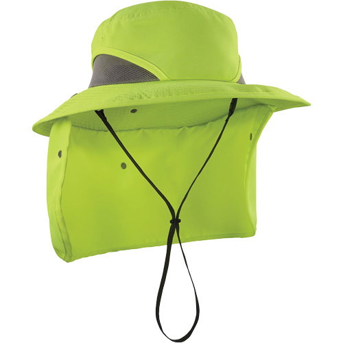Chill-Its 8934 Ranger Hat with Neck Shade, Large/X-Large, Hi-Vis Lime Auto-Cam