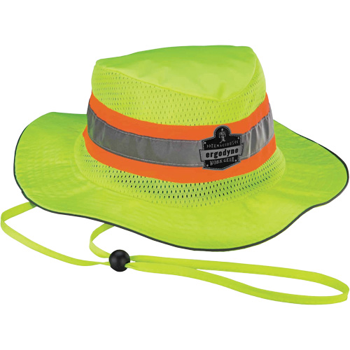 Chapeau de soleil de garde forestier de refroidissement en microfibre Chill-Its 8935MF, 2T-grand/3T-grand, Lime haute visibilit&eacute; Auto-Cam