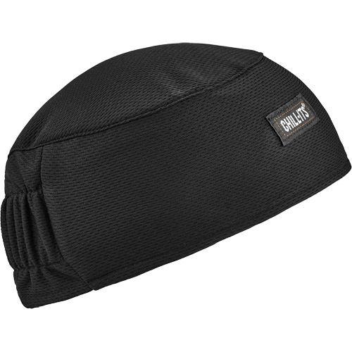 Calotte haute performance avec bandeau en &eacute;pong&eacute; Chill-Its 6630, Noir Auto-Cam