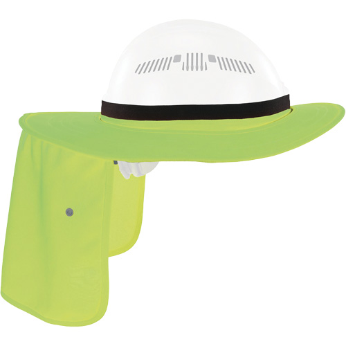 Visi&egrave;re universelle avec protection de la nuque pour casque de s&eacute;curit&eacute; Chill-Its 6661, Lime haute visibilit&eacute; Auto-Cam