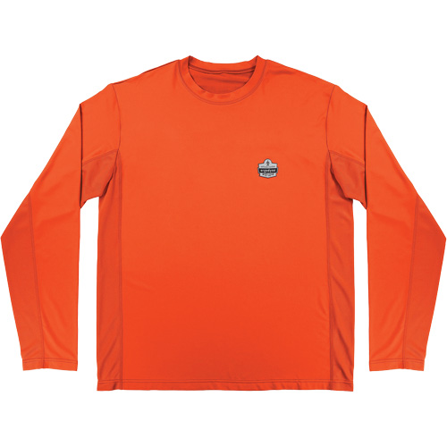 Chemise de refroidissement &agrave; manches longues avec protection solaire et UV Chill-Its 6689, Orange, Petit Auto-Cam