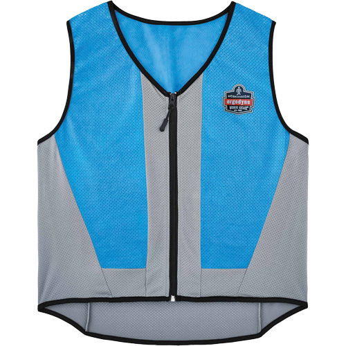 Chill-Its 6667 Wet Evaporative Cooling Vest with Zipper Closure, 4X-Large, Blue Auto-Cam