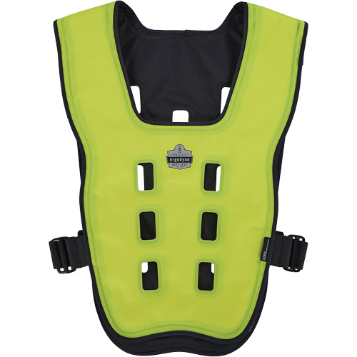 Chill-Its 6685 Dry Evaporative Cooling Vest with Zipper Closure, 2X-Large/3X-Large, High Visibility Lime-Yellow Auto-Cam