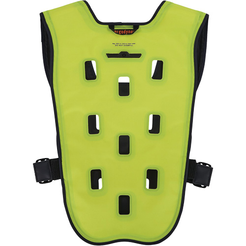 Chill-Its 6685 Dry Evaporative Cooling Vest with Zipper Closure, 2X-Large/3X-Large, High Visibility Lime-Yellow Auto-Cam