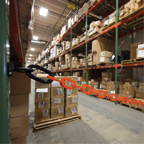 Ensemble de barri&egrave;re &agrave; chaîne magn&eacute;tique pour l'entrep&ocirc;t, Orange Auto-Cam