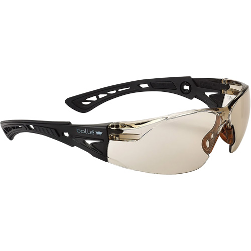 Rush+ BSSI Safety Glasses, Copper/Brown Lens, Anti-Fog/Anti-Scratch, ANSI Z87+ Auto-Cam