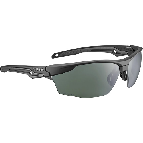 Tryon BSSI Ballistic Safety Glasses, Grey Lens, Anti-Fog/Anti-Scratch/Polarized, ANSI Z87+ Auto-Cam